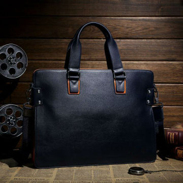 office staff men leather briefcase handles
