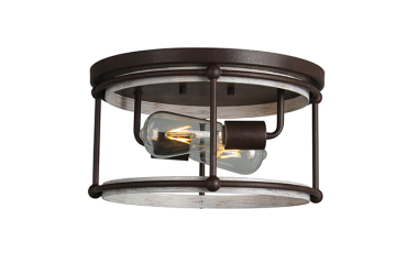 Rustic Style Living Room Flush Mount Lamps