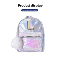 PU letter sequin children's campus cute design