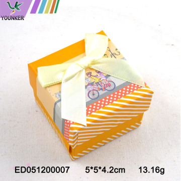 Carton Design Paper Ring Box Jewelry Box Bow