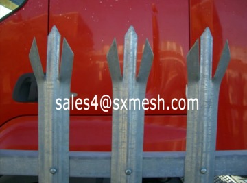 8ft High Steel Palisade Fencing / Steel Palisade Fence Prices / Palisade Fences with D Section Pales