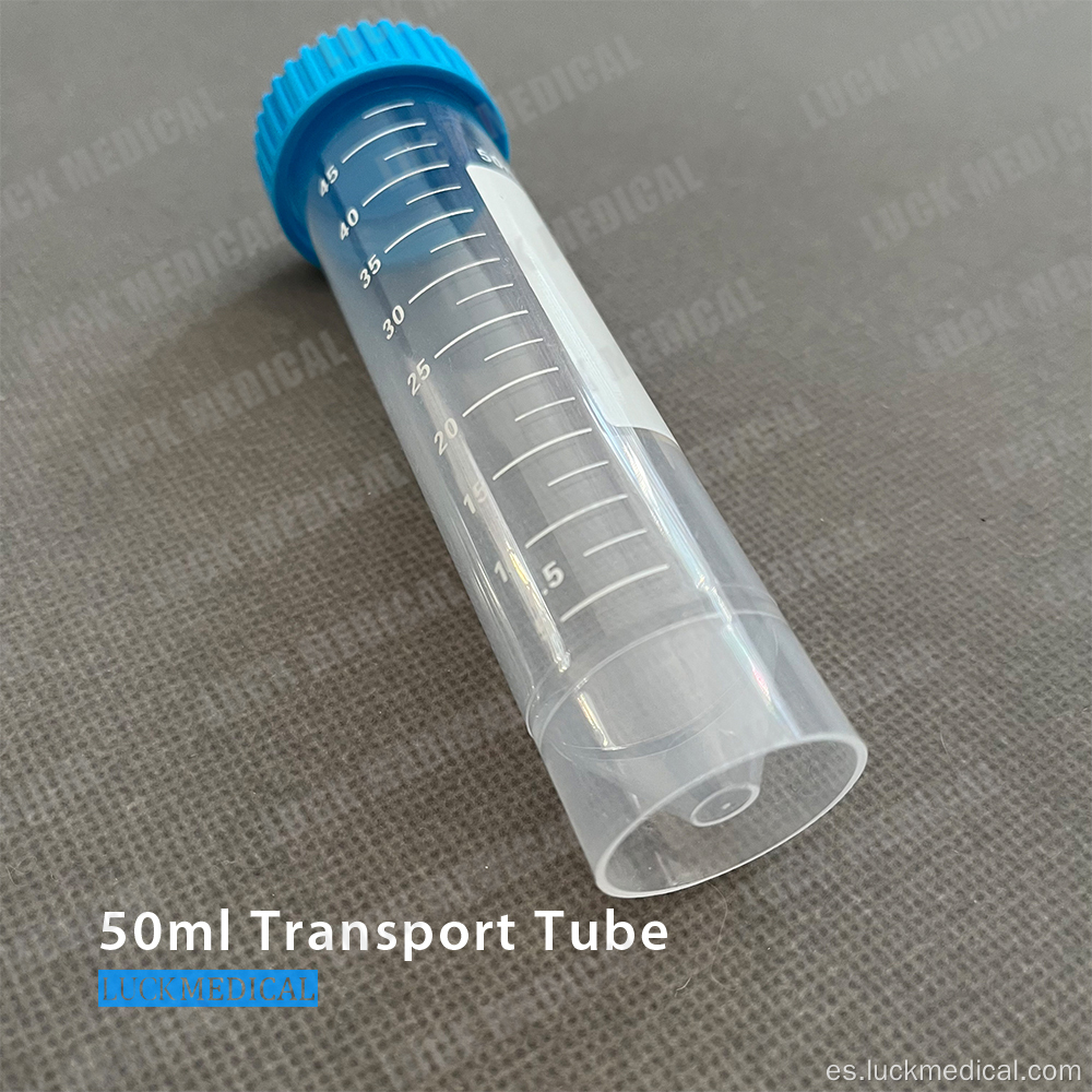 Transporte de tubo de plástico 50 ml de laboratorio Use FDA