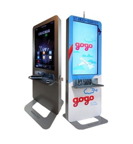 Smart Customer Service Mobile Phone Charging Kiosks Stainless Steel