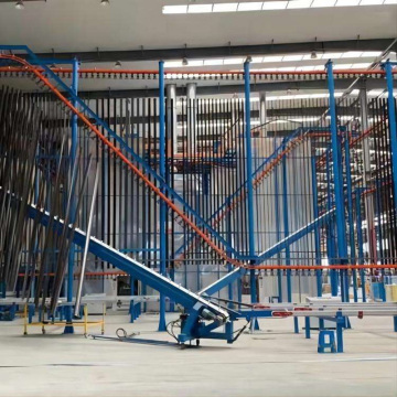 Space-Saving Aluminum Profile Vertical Powder Coating Line