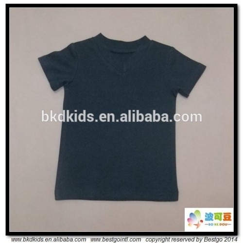 BKD GOTS organic cotton v neck little kids tshirts