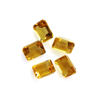 Natural Citrine Octagonal shape Cut Cushion Gemstone