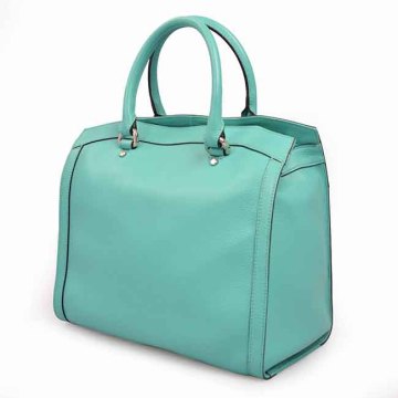 Sac à main pour femme en cuir Vert Large Lady Business Bags