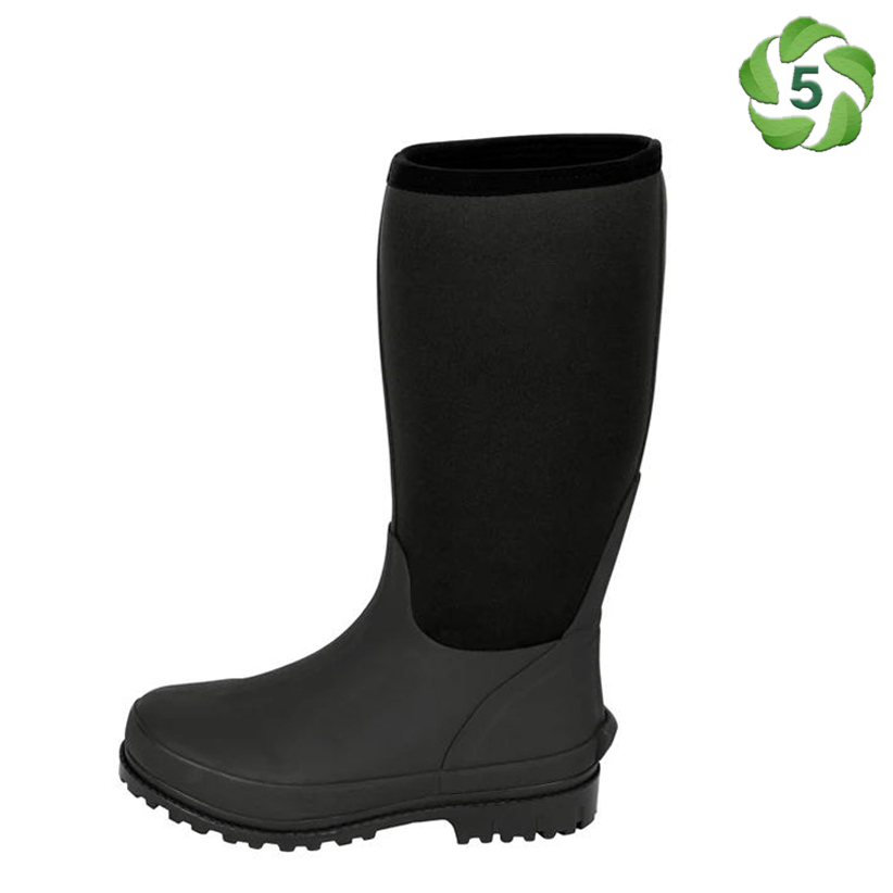 14 Inch Black Neoprene Rubber Boots