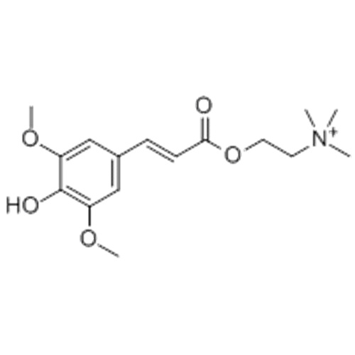 Nom: Ethanaminium, 2 - [[3- (4-hydroxy-3,5-diméthoxyphényl) -1-oxo-2-propén-1-yl] oxy] -N, N, N-triméthyl- CAS 18696-26- 9