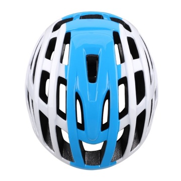 Professional Blue and White Cycling Helmet Manufacturing