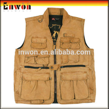 Best quality working waistcoat uniform fishing vests for men