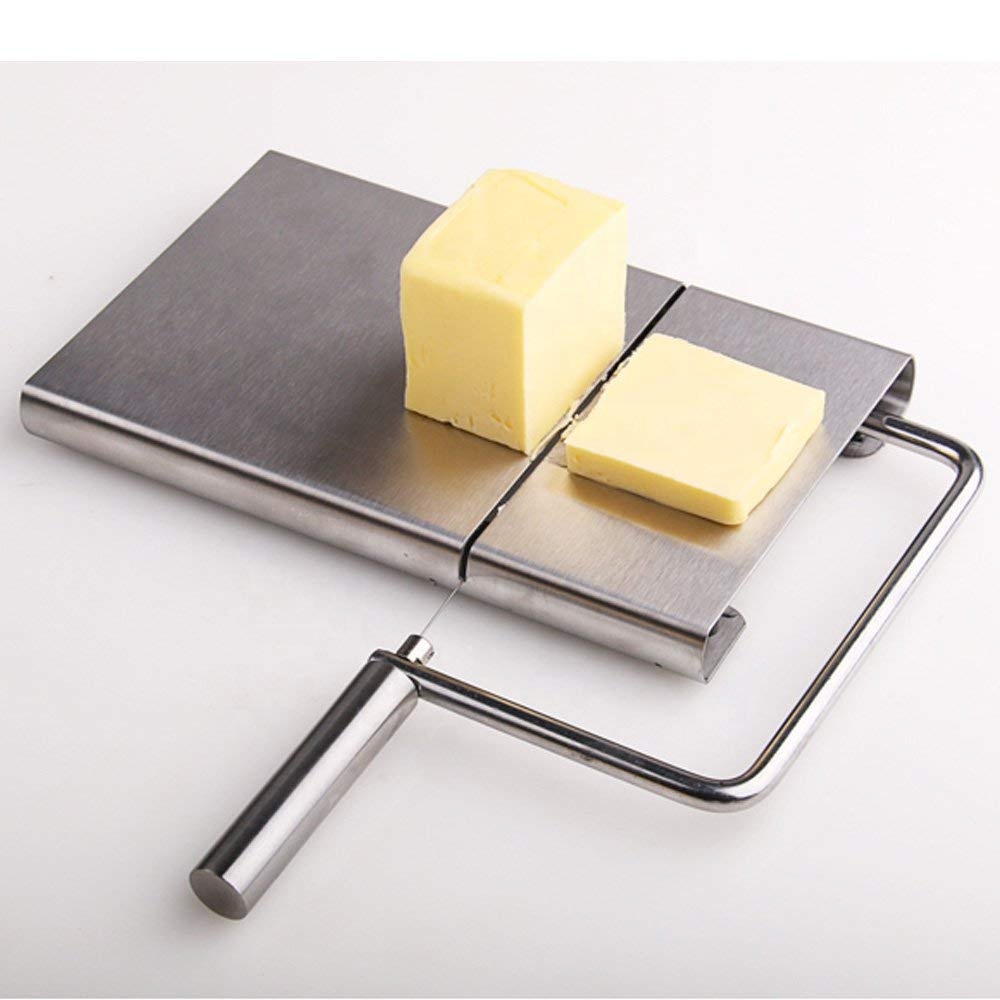Käsehobel Edelstahl Drahtschneider mit Cheese Slicer Stainless Steel Wire Cutter With
