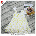 gaun butik ruffle digital printing