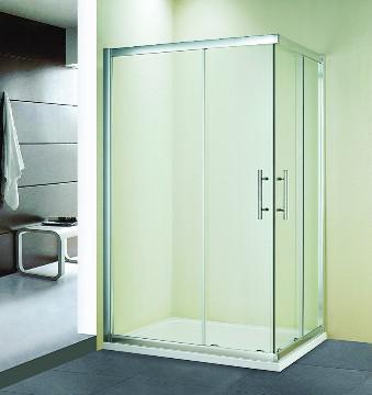 Easyclean glass sliding door shower room
