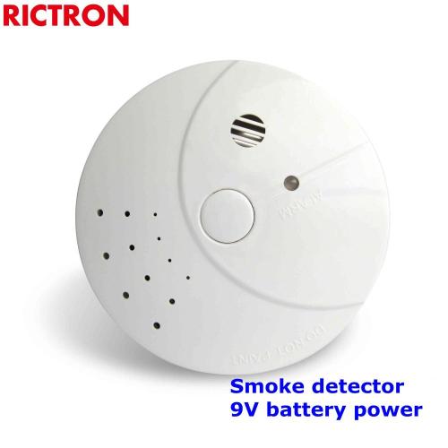 Detector de humo inalámbrico portátil de dos tonos con alarma de humo LED de enlace múltiple RC421-WL