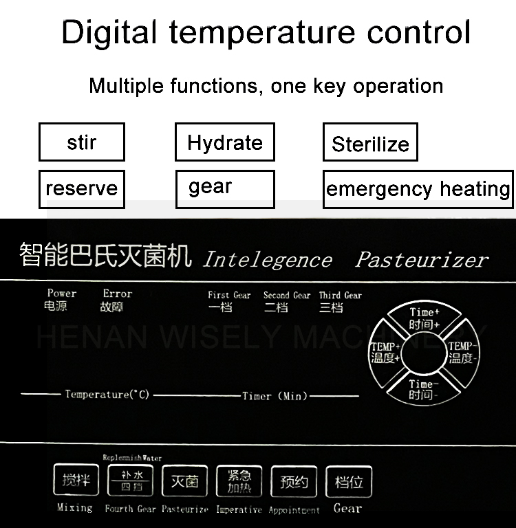 Small Milk Pasteurization Machine Milk Batch Pasteurizer