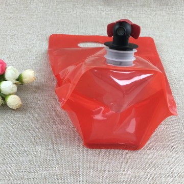 zipper top Bag-in-Box with butterfly valve juice packaging