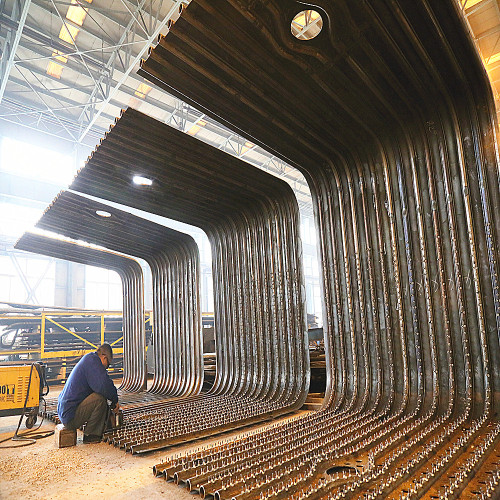 Komponen Tekanan Boiler Dinding Tungku Berpendingin Air