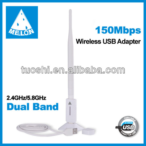 N80 2.4G&5.8G dual band wifi adapter; 802.11a/b/g/n wifi antenna; network card; wifi dongle