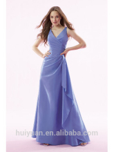 chiffon deep v neck purple prom dresses
