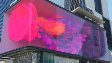 Rounded corner Naked Eye 3D LED Display