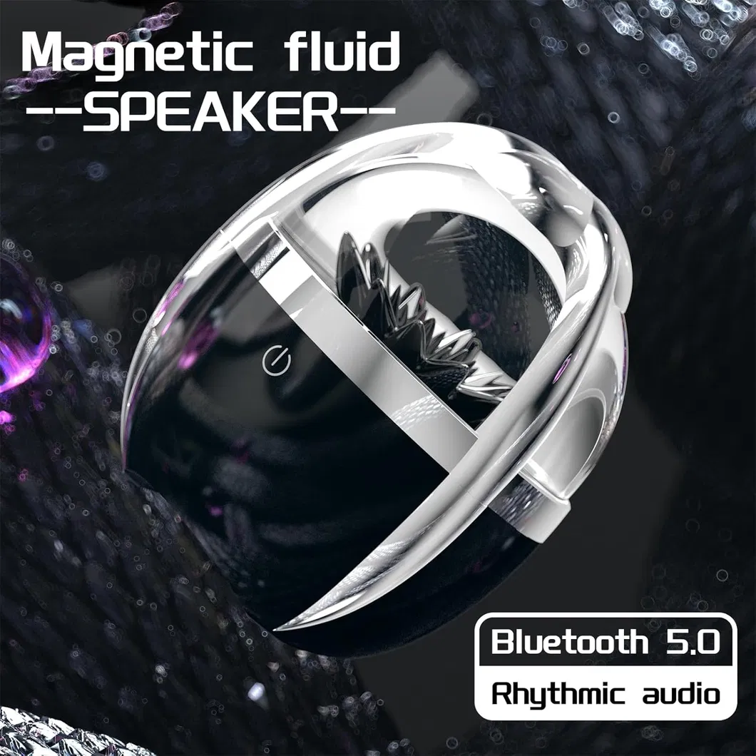Dynamic Magnetic Fluid Speaker - Illuminated by Magnetic Fluid Lamp
