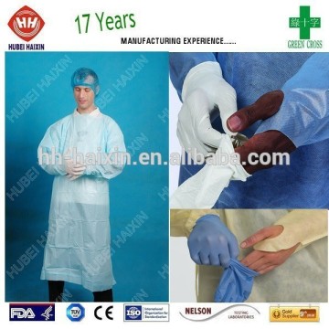 Disposable Waterproof CPE Surgical Gown