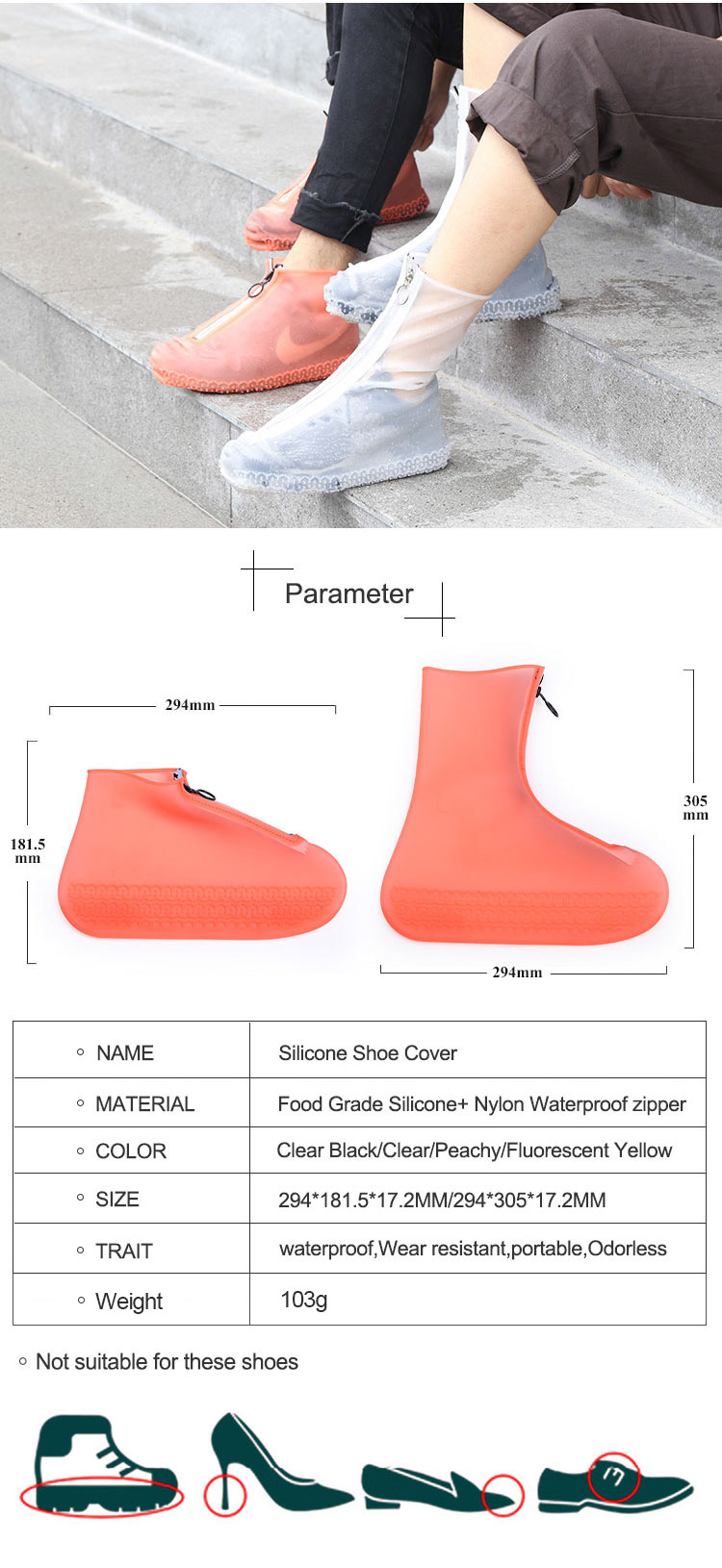 Protector Slip Resistant Shoe Covers