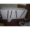 Modern white high gloss dining room sideboard