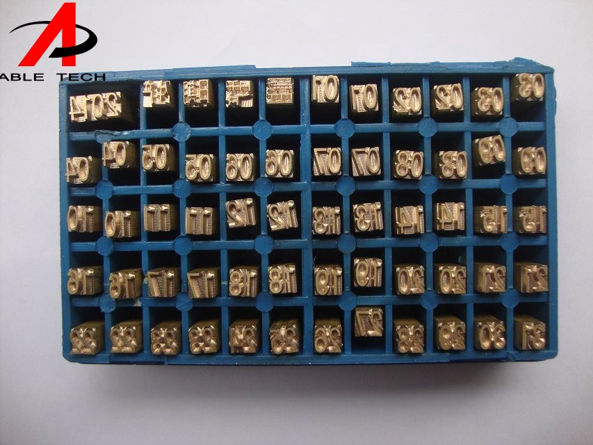 Date Digit Brass Printing Character for Date Coding Machine