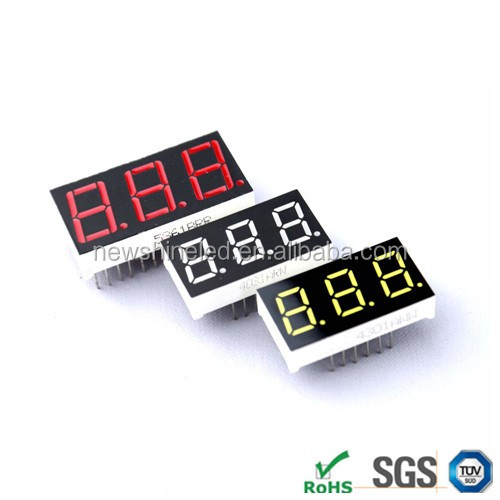 Good price led 7 segment display DIP 0.40 inch red seven segment display triple 3 digits display 7 segment led manufacturers