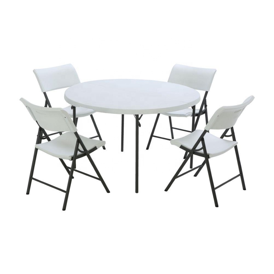 Blow molding round folding tables