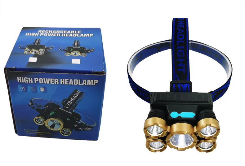 Multi-Purpose USB Rechargeable Headlamp for Camping and Fishing
