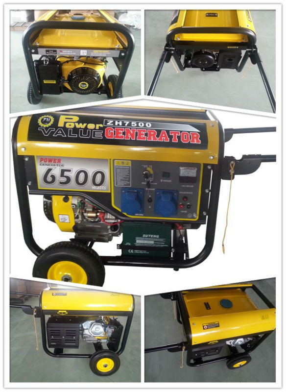 Power Value type genset 15hp 6.5kw gasoline generator