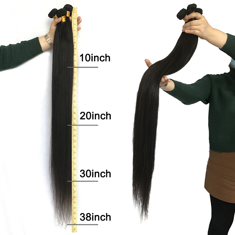 40 inch brazilian human hair raw cambodian hair, 100% virgin 8 to 40 inch human hair, organic remy 40 inch virgin hair