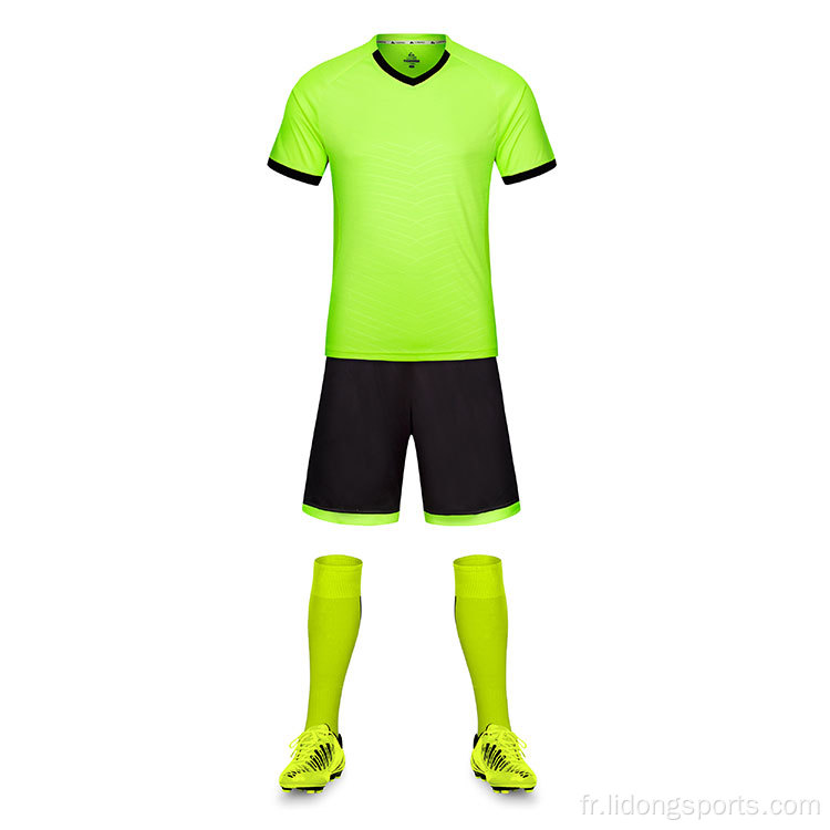 Nouveau modèle de maillot de football unisexe Set Custom