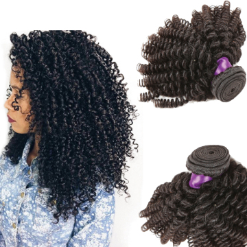 100% Brazilian human Hair Natural Color Kinky Curl human locks
