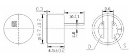 EM9745P-1 Electret Condenser Microphone