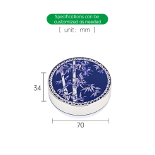 cute empty round loose powder case