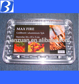 aluminium foil bbq grill tray