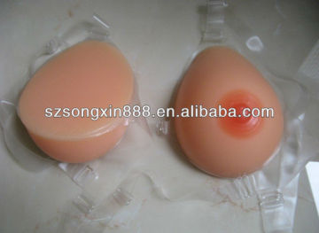 Waterdrop silicone breast form
