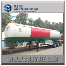 China 3 ejes de gas licuado de gas licuado de gas de transporte LPG tanque de remolque