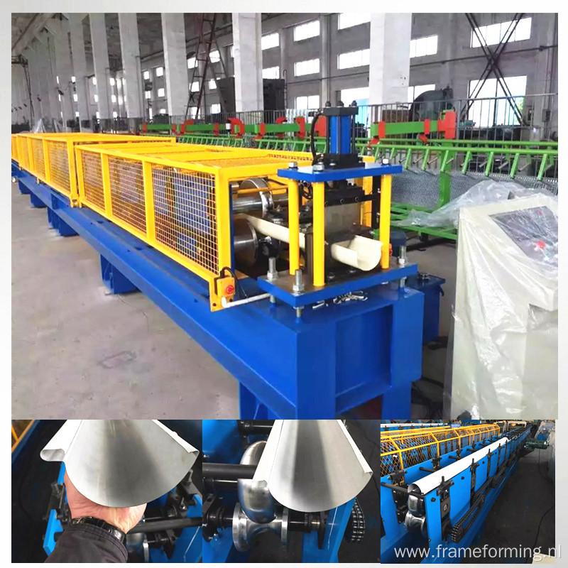 color steel rain gutter roll forming machine