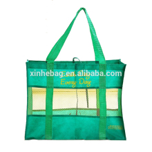 with mesh window non woven gift bag