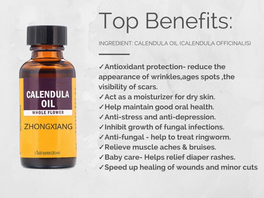 100% Pure natural organic calendula oil