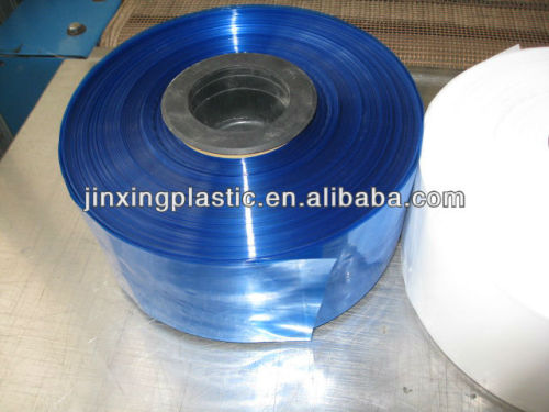 blue PVC shrink film tubing