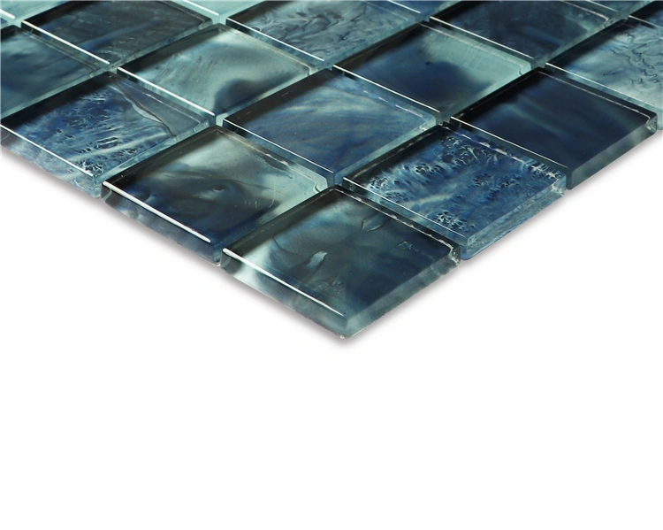 Blue Blending Crystal Glass Mosaic Tile for Pool