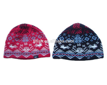 jacquard patterns winter knitted hat