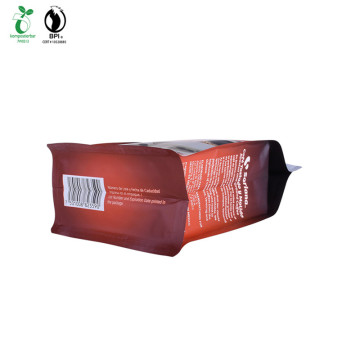 Customized Coffee Bag Square Bottom Pouch With Valve