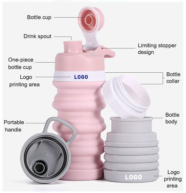 בקבוק מים מסיליקון MFZ-J004 silicone water bottle MFZ-J004